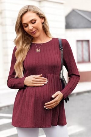 Ekouaer-Womens-Maternity-Tops
